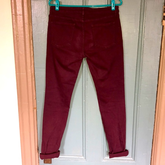 Maroon skinny Jeans - Picture 4 of 6